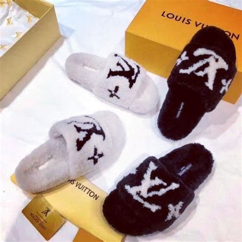 louis vuitton men slippers womens|louis vuitton slippers furry.